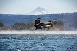 Members of the Washington Army National Guard, Oregon National Guard and U.S. Army Reserve, participated in Helocast training on the Columbia River, Troutdale, Ore., Aug. 8, 2025. The event, led by the 2nd Battalion, 162 Infantry Regiment, 41st Infantry Brigade Combat Team (Jungleers), Oregon National Guard, included soldiers with 1st Squadron, 303rd Cavalry Regiment, 96th Troop Command, Washington National Guard and 244th Expeditionary Combat Aviation Brigade, U.S. Army Reserve.