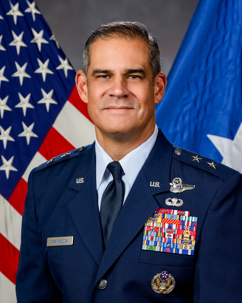 The official portrait of Maj. Gen. Castaneda
