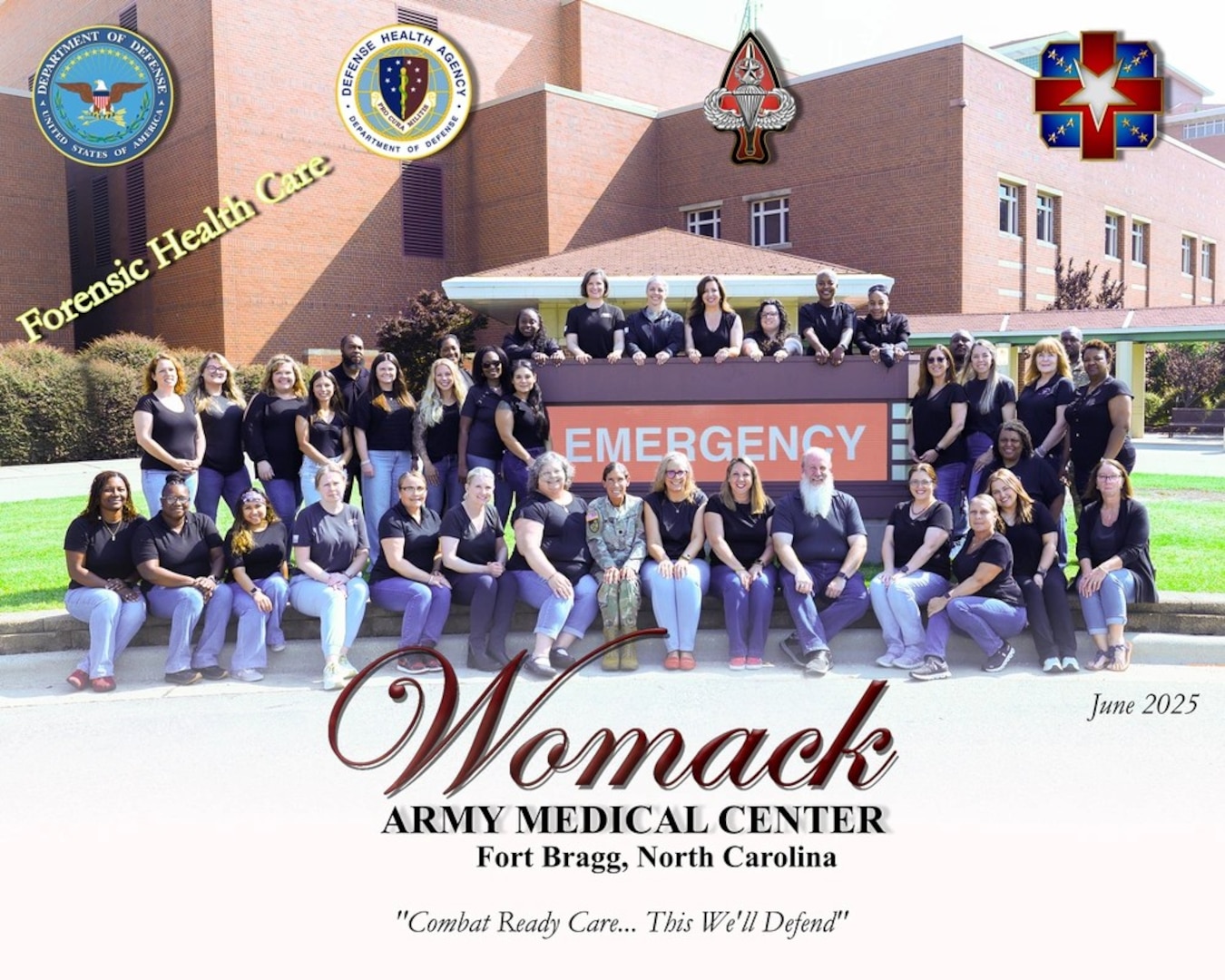 Womack's Sexual Assault Medical Forensic Examiners (SAMFE) team as of July 2025.