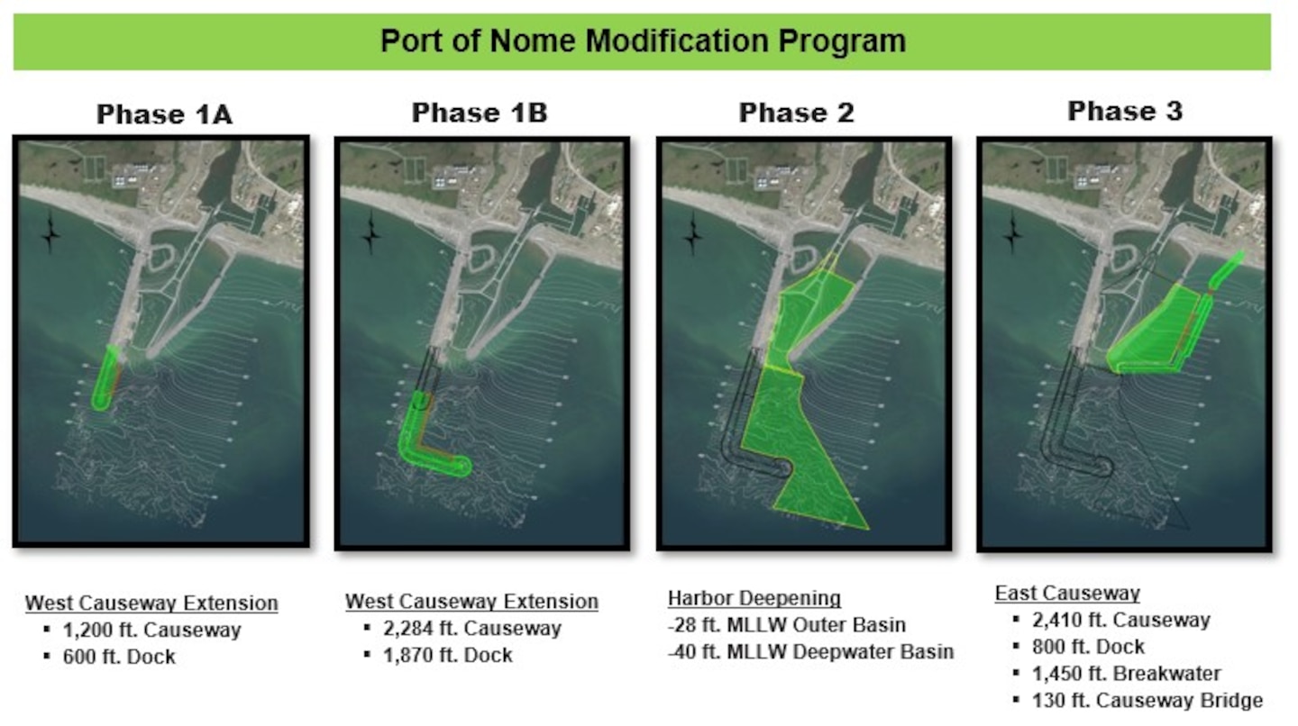 Port of Nome Modification Project Phases