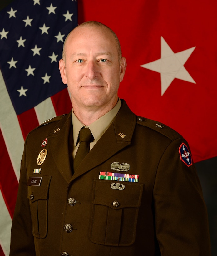 Brig. Gen. Matthew M. Cain's command photo.