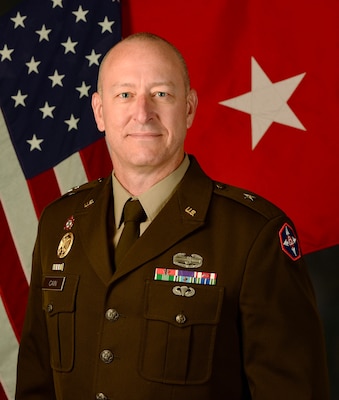 Brig. Gen. Matthew M. Cain's command photo.