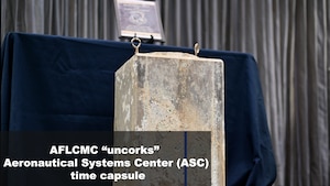 A graphic showing a time capsule inside a room.