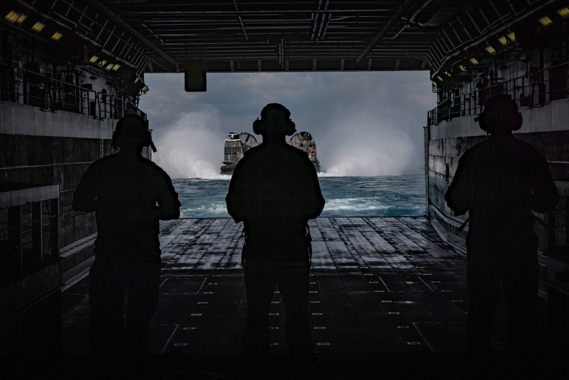 22nd MEU(SOC) | LCAC Onboard Operations Aboard USS San Antonio