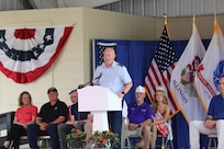 Maj. Gen. Daniel McDonough addresses Veterans and Gold Star Families Day