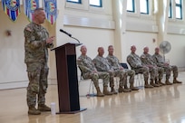 Col. Kowalski speaks during the 33d IBCT ceremony in Urbana, Ill.