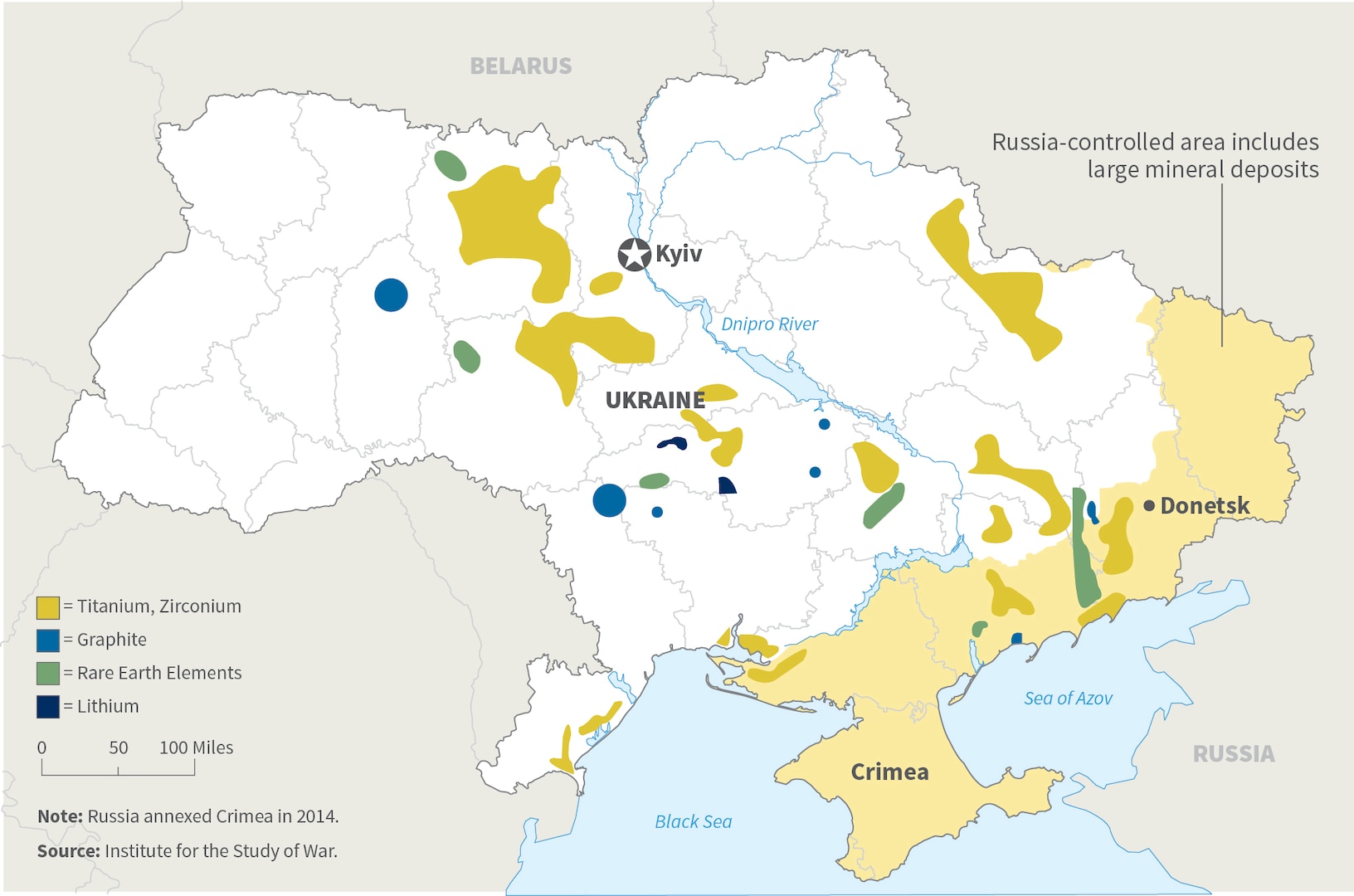 Ukraine Mineral Map