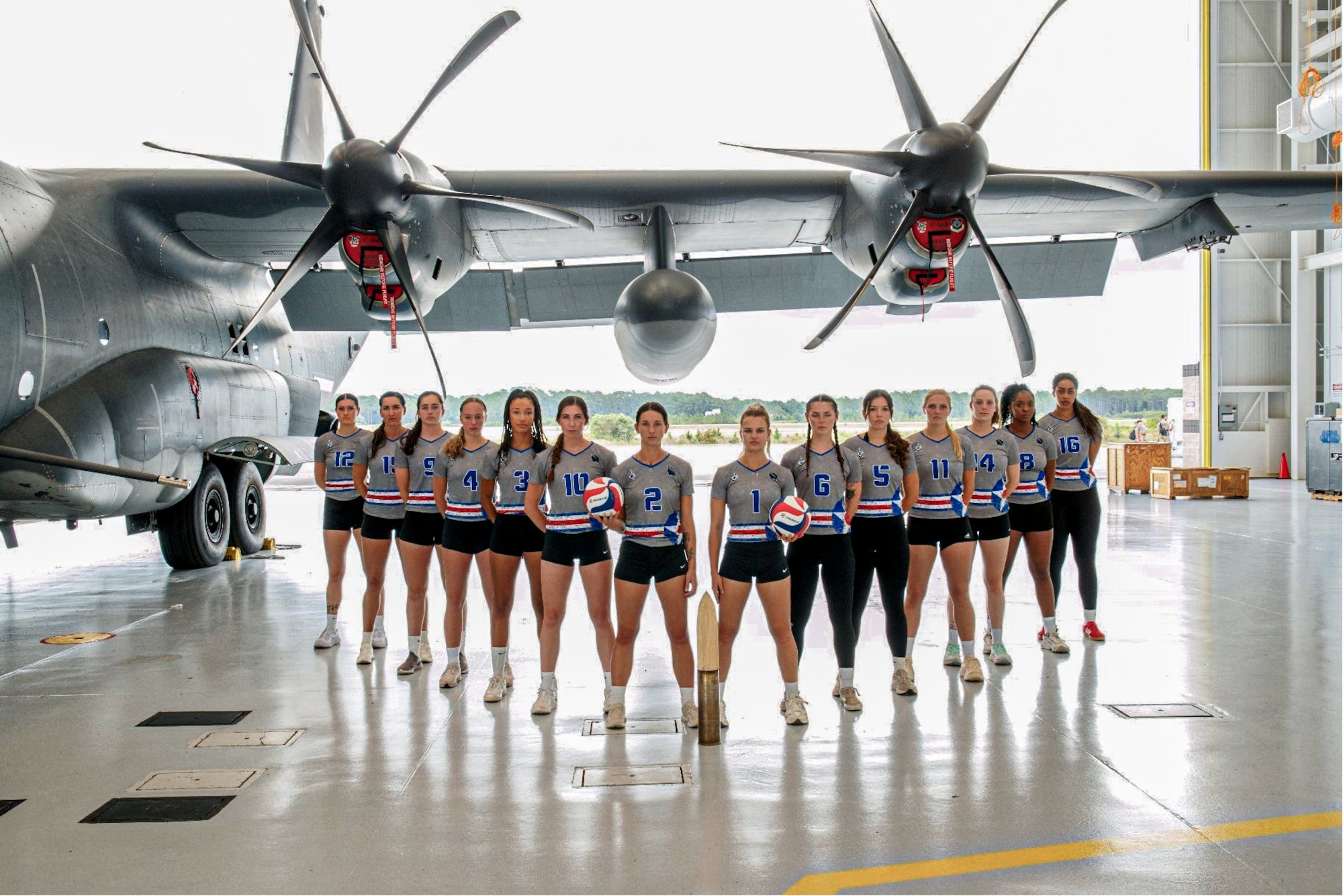 The Department of the Air Force women’s volleyball team won gold at the 2025 Armed Forces Volleyball Championship, held July 20-24 at Naval Station Mayport, Florida. The DAF women’s volleyball team rallied after a single loss to the U.S. Army team, winning their next four matches to claim the title. (Courtesy photo)