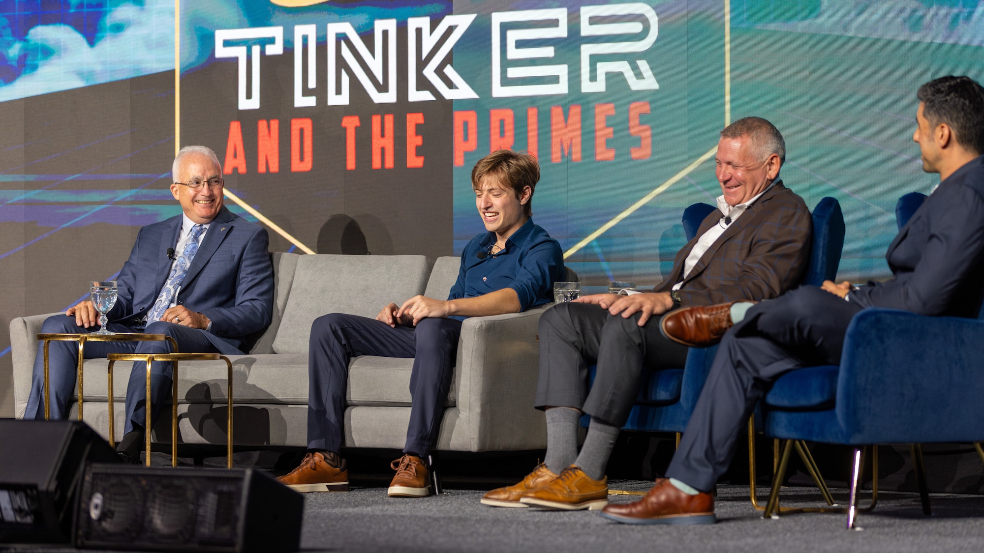 People participate in a panel