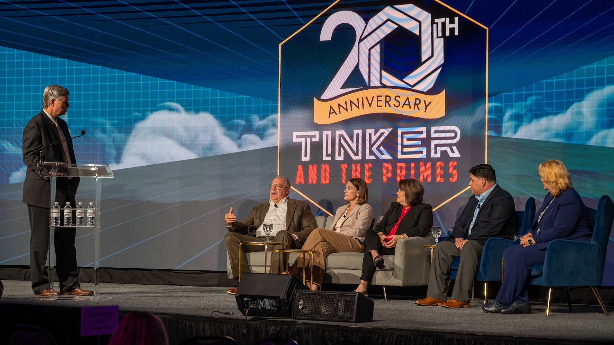 People participate in a panel
