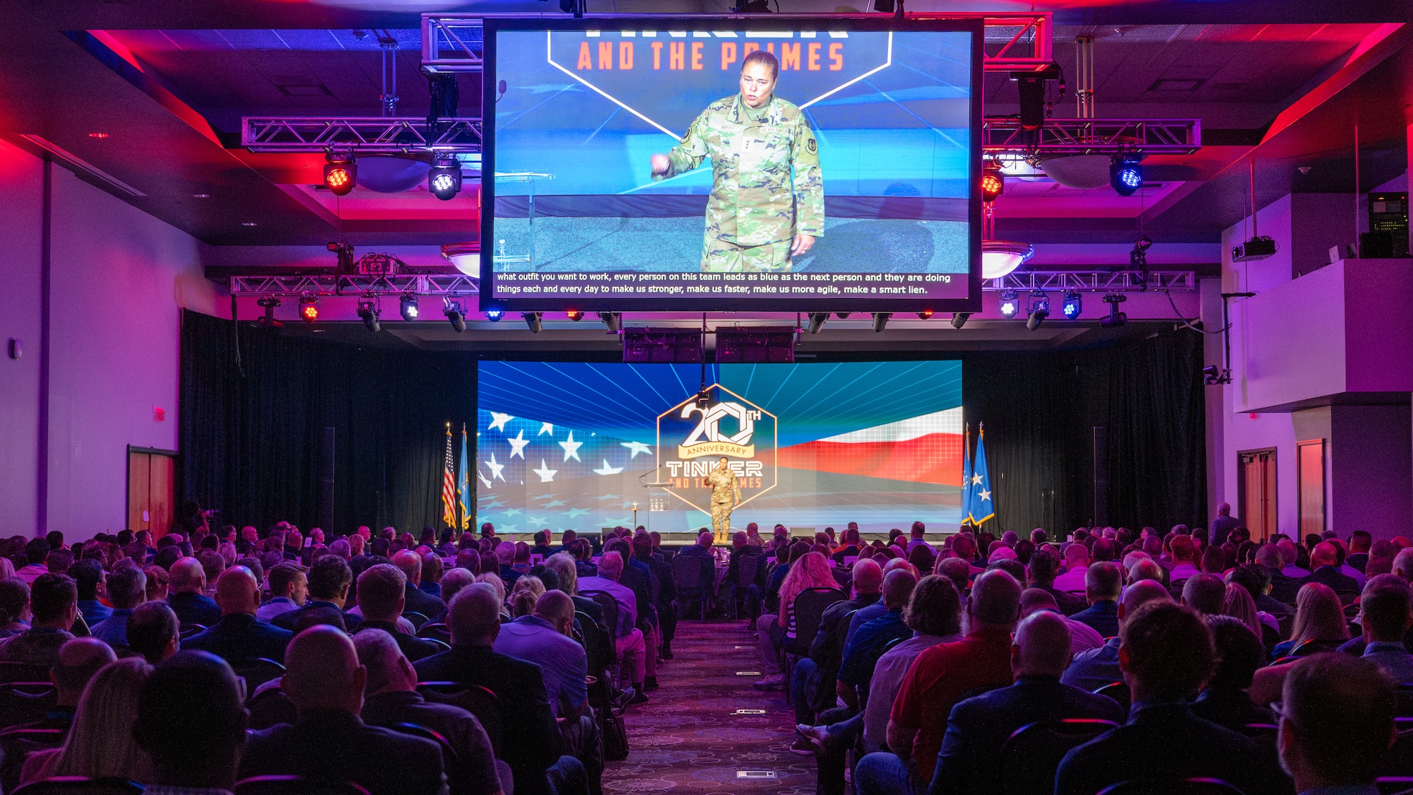 Gen speaks to audience