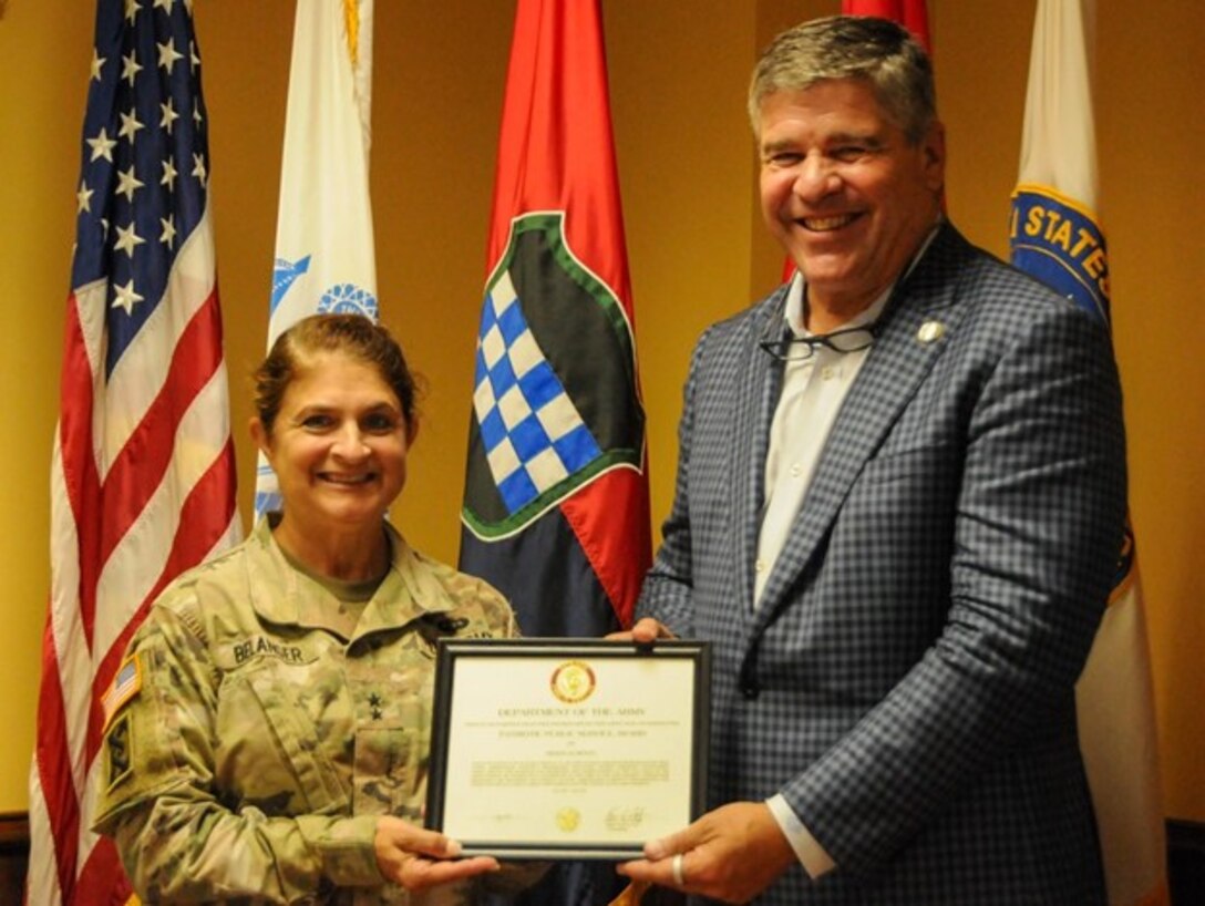 Army Reserve ambassador for Rhode Island receives public service decoration