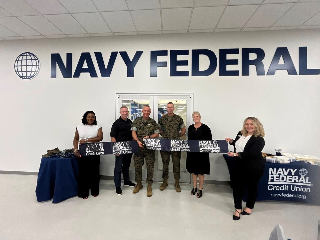Navy Federal Credit Union opened at its new location inside the Exchange aboard Marine Corps Logistics Base Albany, Aug. 18.