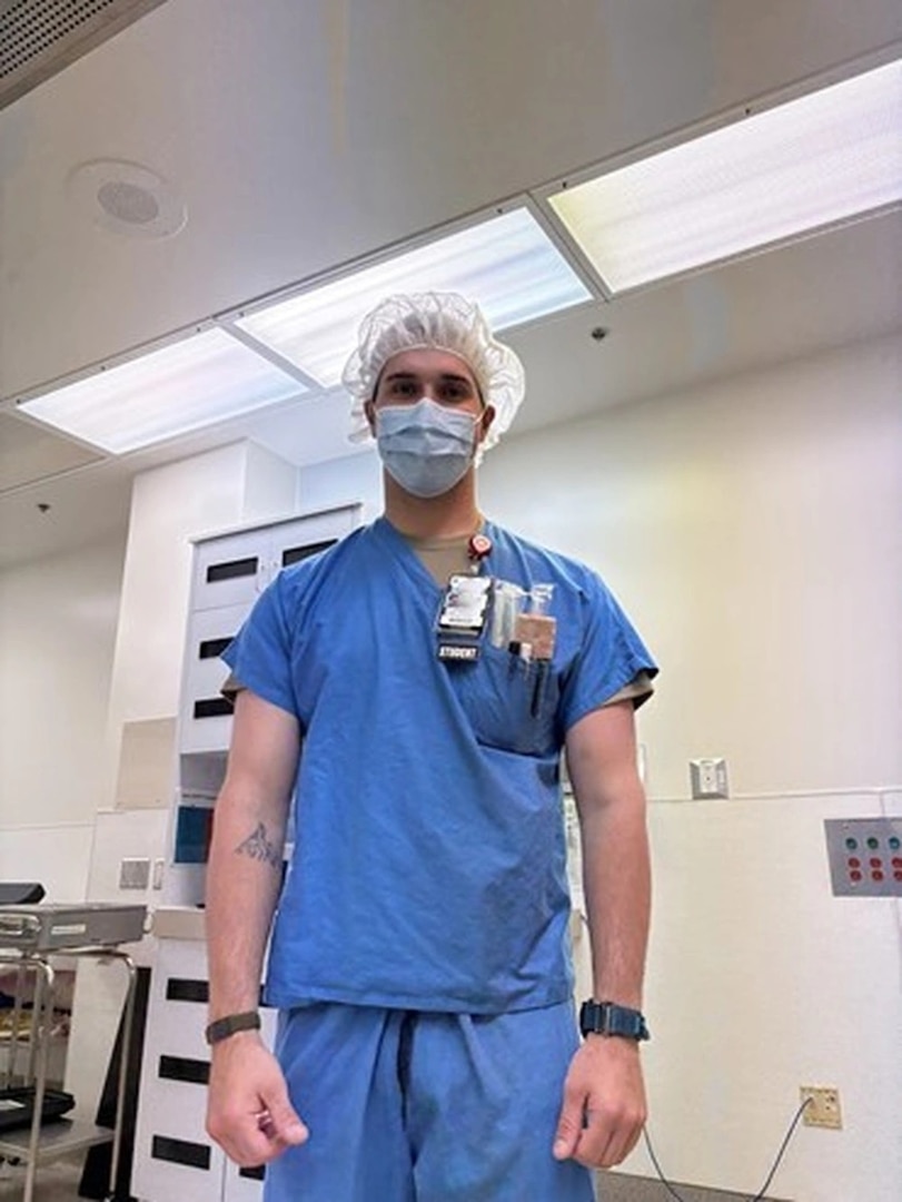 Cadet Jakob Feaster spends a day in the operating room.