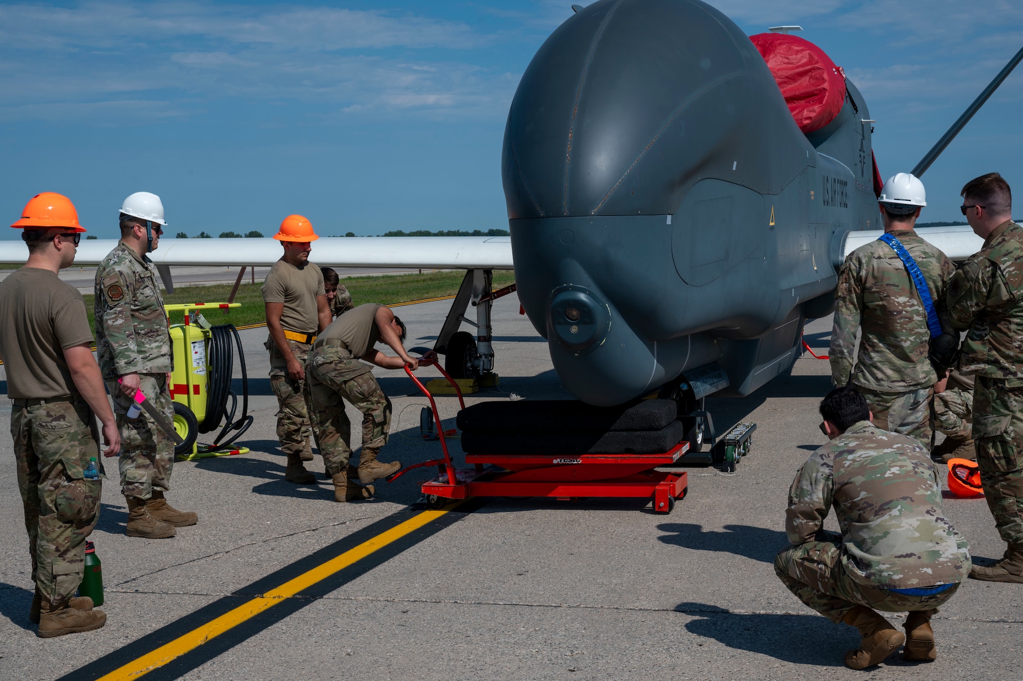 319th Aircraft Maintenance Squadron exercises RQ-4 Global Hawk aircraft recovery