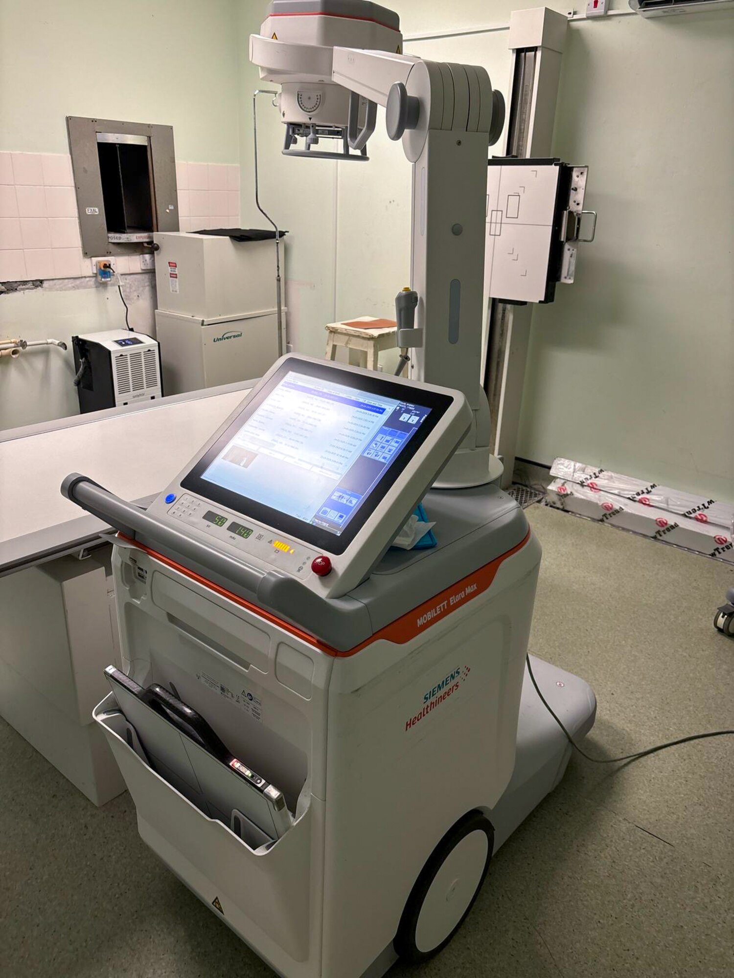 As part of LAMAT 25 in March and April 2025, 433rd Medical Squadron diagnostic imaging technicians work with equipment at Joseph N. France General Hospital in Basseterre, Saint Kitts and Nevis, that is different than what they are accustomed to.