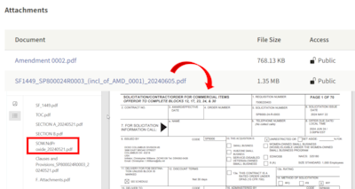 Example of DLA Strategic Materials Statement of Work attached to a solicitation