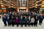 Multinational senior leader participants of the South American Defense Conference 2025 (SOUTHDEC 25) pose for a group photo in Buenos Aires, Argentina, Aug. 20, 2025. U.S. Navy Adm. Alvin Holsey, the commander of U.S. Southern Command (SOUTHCOM), joined senior defense leaders from South America to discuss security challenges and regional cooperation during SOUTHDEC 25, hosted by Argentina Aug. 20-21. (Photo by Senior Airman Christopher Bermudez, U.S. Southern Command)