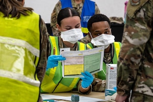 Airman assess patient