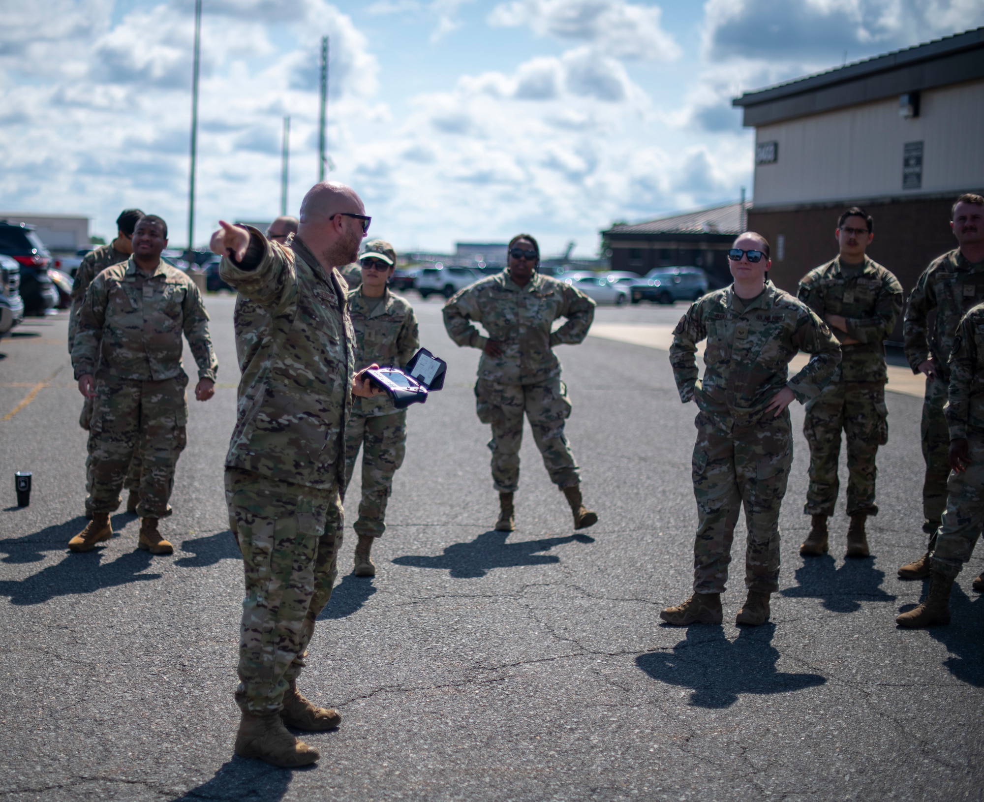Airman directs group