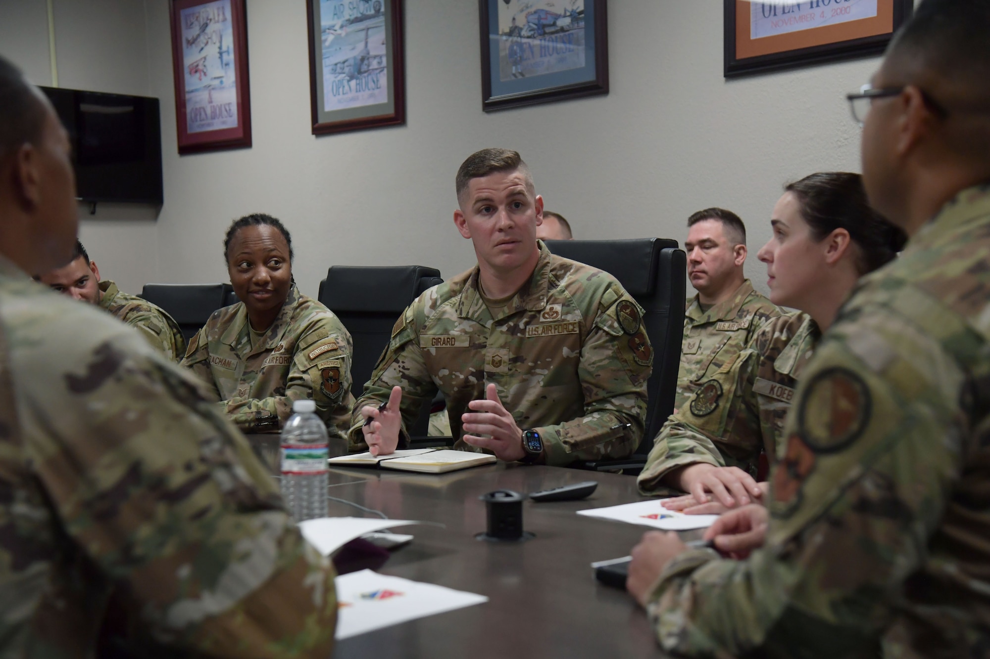 Master Sgt. Ryan Girard, director of resources and instructor at the Mathies Noncommissioned Officer Academy, Keesler Air Force Base, La., was named one of the 12 Outstanding Airmen of the Year for 2025. (U.S. Air Force photo by Kemberly Groue)