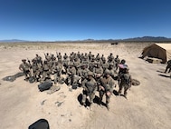 Airmen posing for group photo