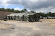 The 811th Hospital Center conducted operations in a secure area like this tent set up by the 139th Medical Brigade at Regional Medic, July 12-26, 2025, at Fort Dix, New Jersey.