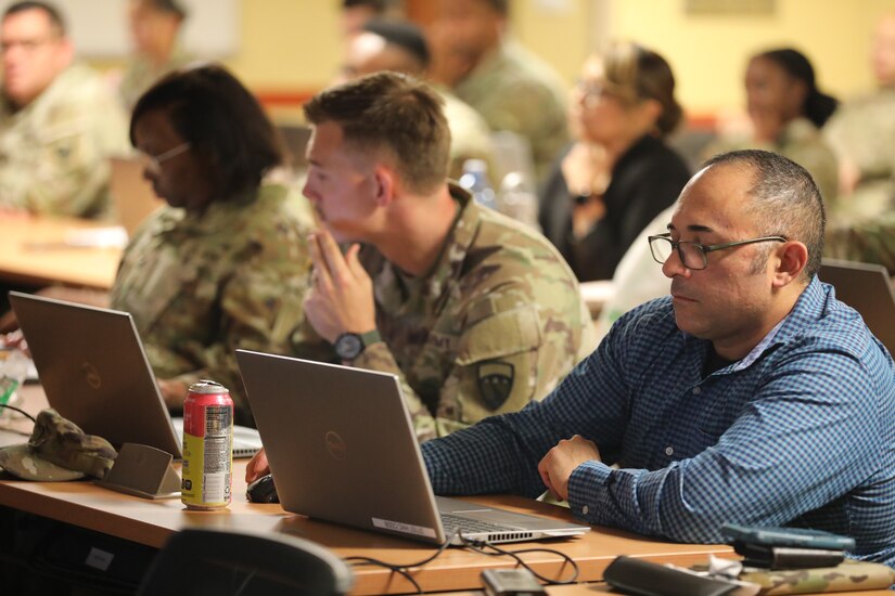 311th Sustainment Command (Expeditionary) G8 team conducts Road to Budget circulation