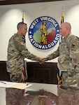 Maj. Gen. James Seward, the Adjutant General of the West Virginia National Guard, administered the oath of responsibility to Col. Steven Niewiarowski as the new WVNG State Inspector General during a ceremony at Joint Force Headquarters on August 19, 2025.