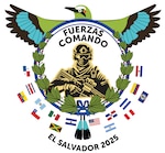 Official logo for Fuerzas Comando 2025 in El Salvador.