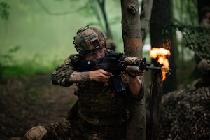 military member fires weapon