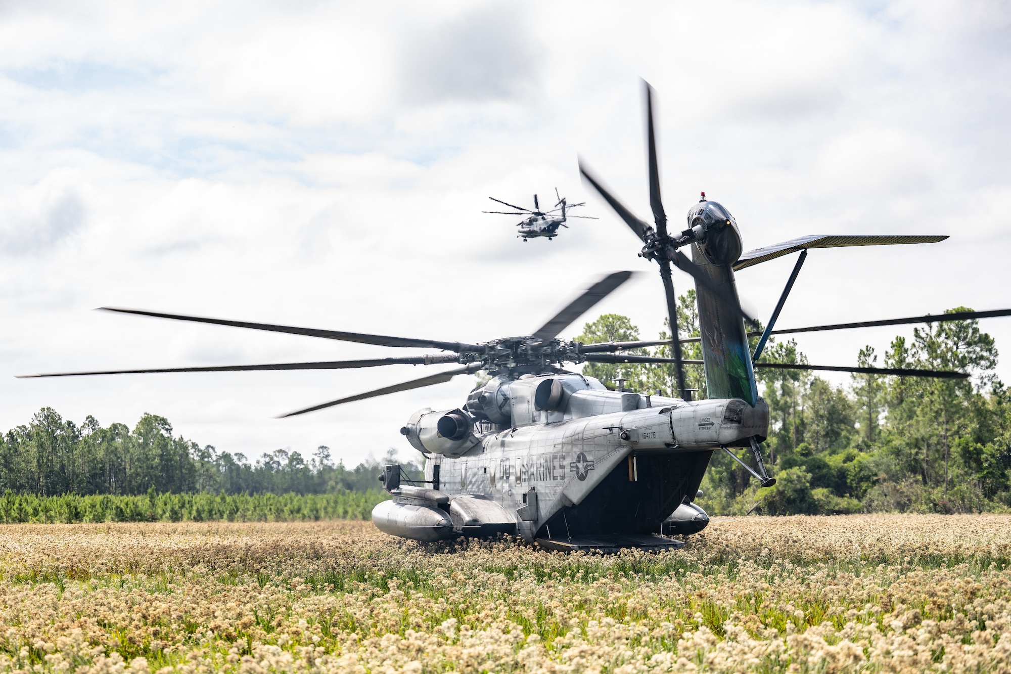 Servicemembers from the 23rd Wing and Marine aviation units held a joint combat search and rescue task force (CSARTF) exercise on Aug. 7, 2025, at Moody Air Force Base’s new Kight Training Range.