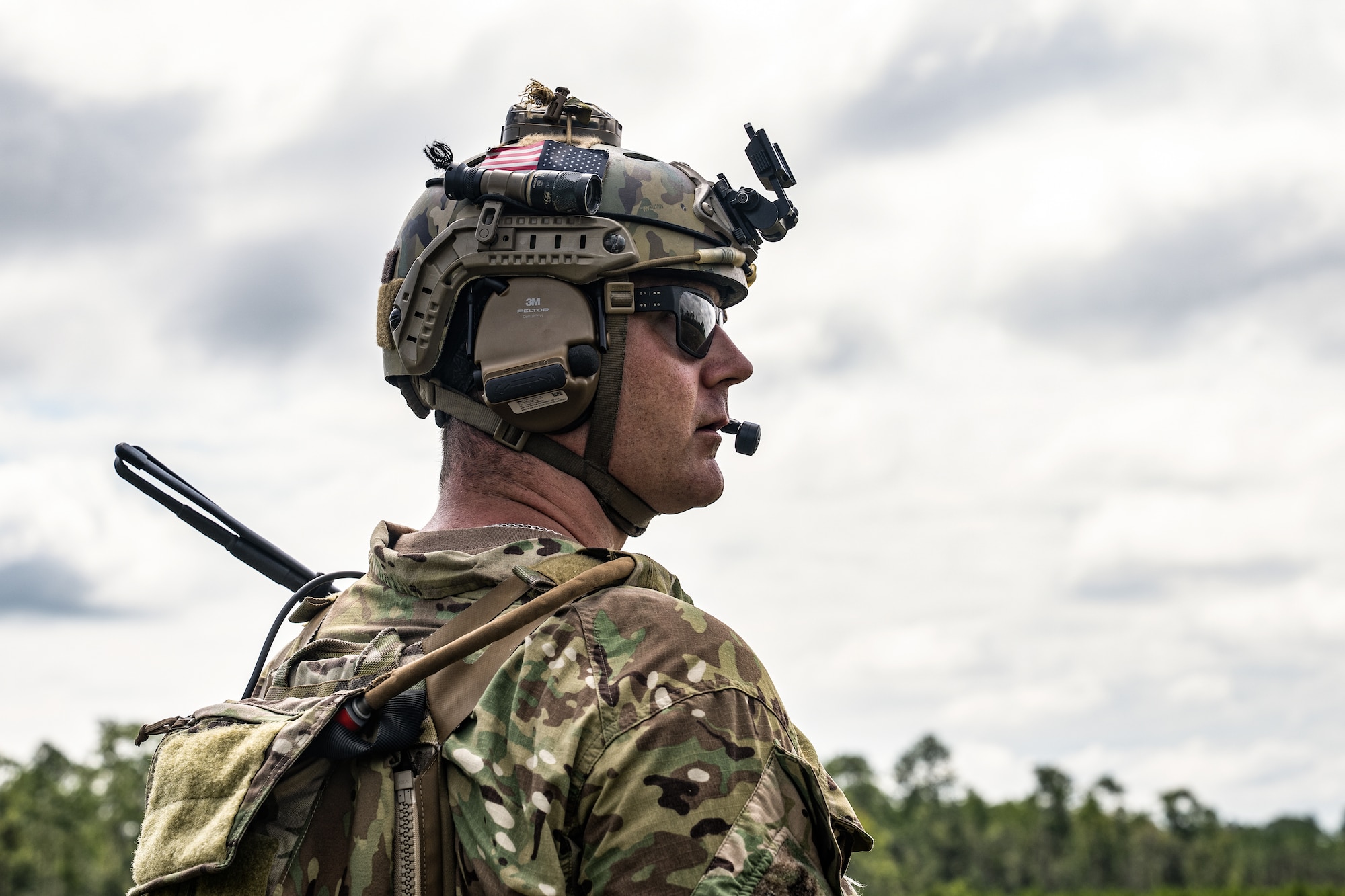 Servicemembers from the 23rd Wing and Marine aviation units held a joint combat search and rescue task force (CSARTF) exercise on Aug. 7, 2025, at Moody Air Force Base’s new Kight Training Range.