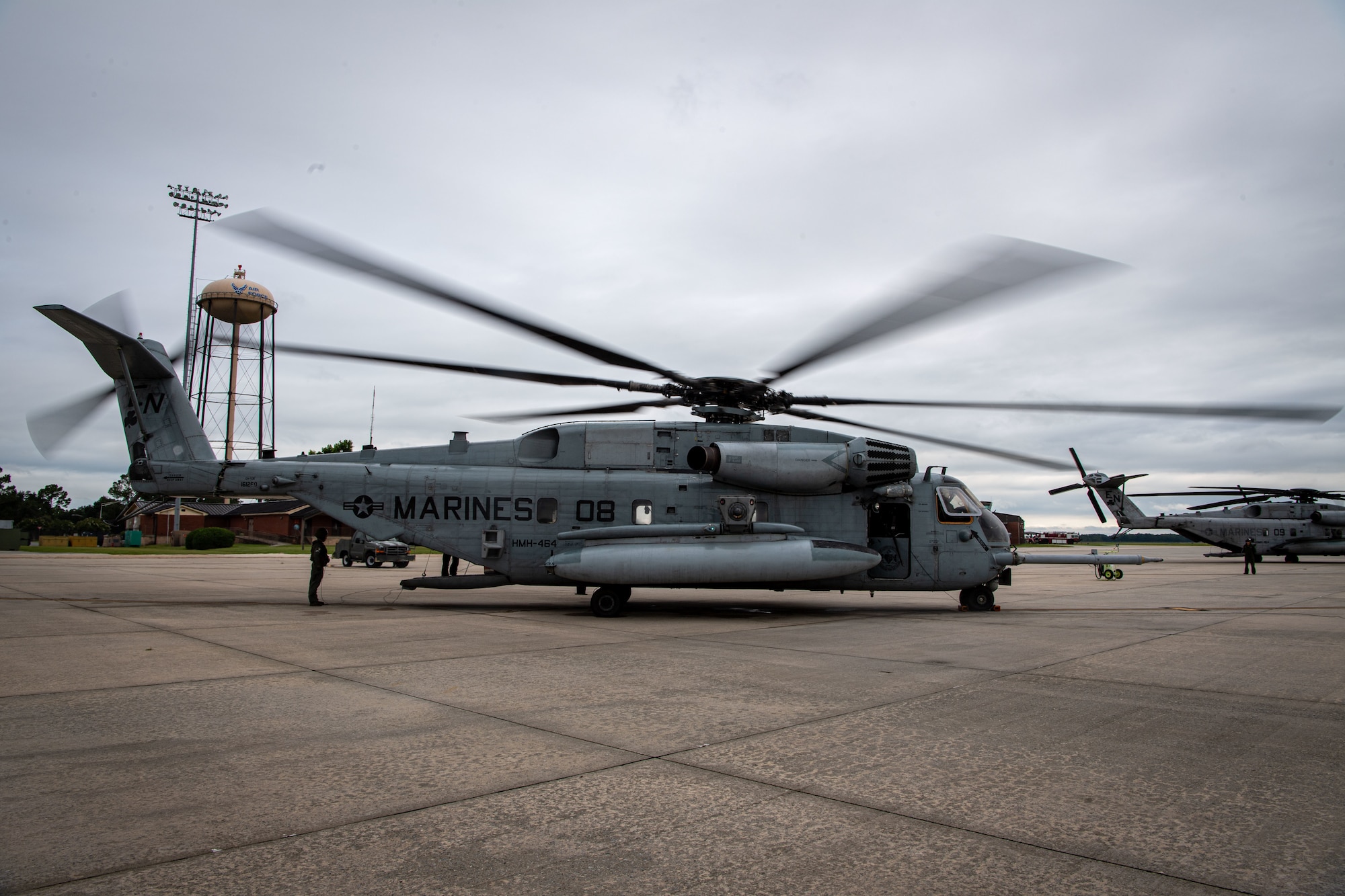 Servicemembers from the 23rd Wing and Marine aviation units held a joint combat search and rescue task force (CSARTF) exercise on Aug. 7, 2025, at Moody Air Force Base’s new Kight Training Range.