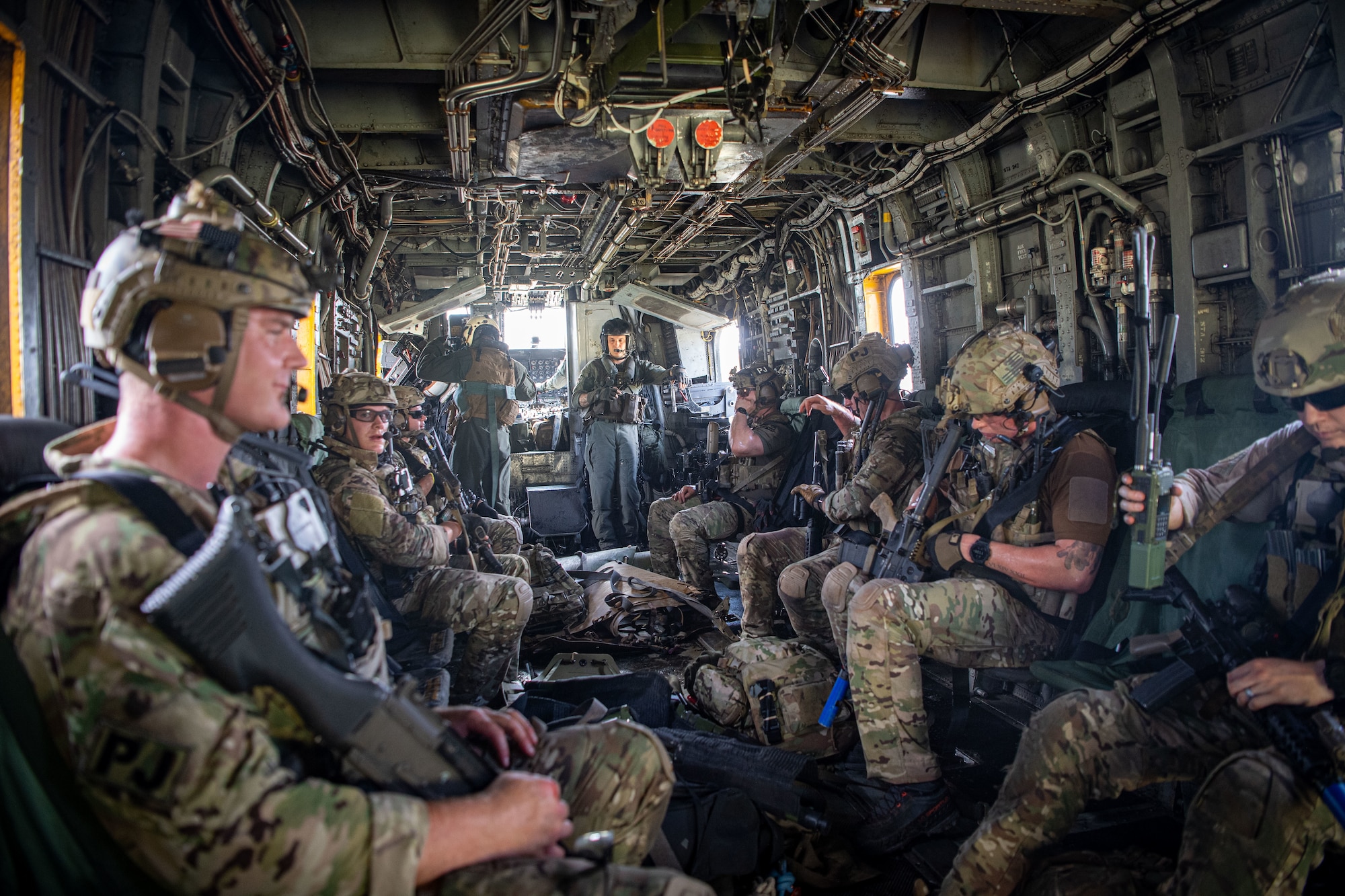 Servicemembers from the 23rd Wing and Marine aviation units held a joint combat search and rescue task force (CSARTF) exercise on Aug. 7, 2025, at Moody Air Force Base’s new Kight Training Range.