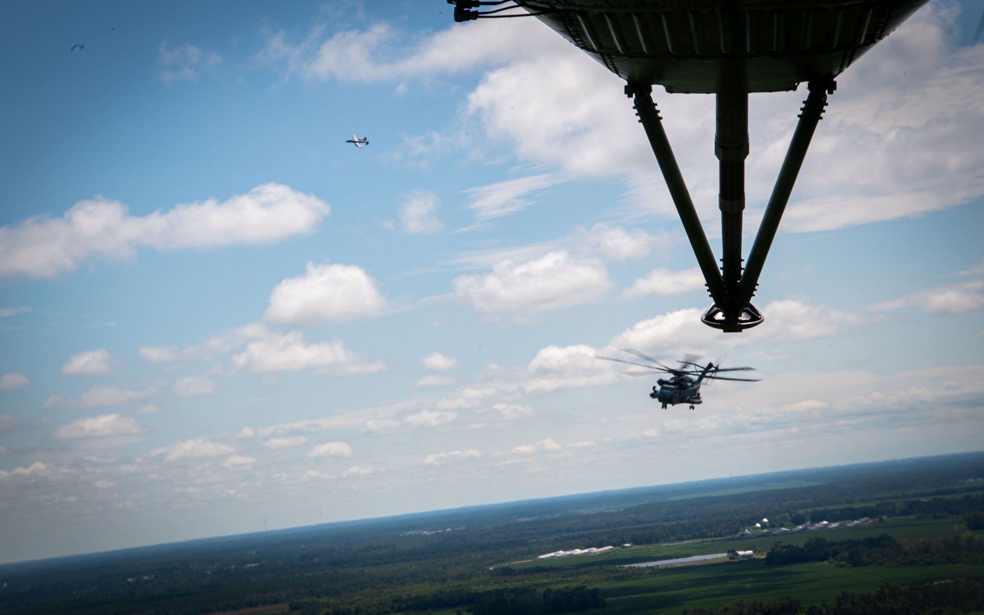 Servicemembers from the 23rd Wing and Marine aviation units held a joint combat search and rescue task force (CSARTF) exercise on Aug. 7, 2025, at Moody Air Force Base’s new Kight Training Range.