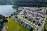 U.S. Coast Guard Base Kodiak continues construction for a new housing project at the Nemetz Park Site, Aug. 23, 2024. Base Kodiak is constructing around 50 units to accomodate 200 service members and their families that will be attached to the polar-class cutters scheduled to commission in Kodiak within the next few years. (U.S. Coast Guard photo by Petty Officer 3rd Class Cameron Snell)