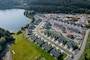 U.S. Coast Guard Base Kodiak continues construction for a new housing project at the Nemetz Park Site, Aug. 23, 2024. Base Kodiak is constructing around 50 units to accomodate 200 service members and their families that will be attached to the polar-class cutters scheduled to commission in Kodiak within the next few years. (U.S. Coast Guard photo by Petty Officer 3rd Class Cameron Snell)