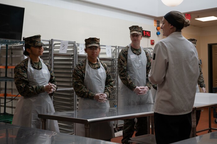 U.S. Marines assigned to Special Purpose Marine Air-Ground Task Force-250, prepare to package food at Community Servings, a non-profit organization that delivers meals to food-insecure homes in the city, during Marine Week Boston, Aug. 22, 2025. Marines stationed across the globe commemorate the 250th anniversary of the Marine Corps, honoring a distinguished legacy of service, sacrifice, and unwavering fidelity to both the nation and fellow Marines. (U.S. Marine Corps video by LCpl. Matthew McDonnell)