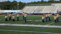 Members of the Lynn English High School Junior Reserve Officer Training Corps drill team perform for Marines, veterans, poolees and guests in celebration of the Marine Corps’ 250th birthday during Marine Week Boston, Aug. 24, 2025. Marines with Marine Corps Recruiting Command share their traditions with local high schools in honor of the Corps’ 250th birthday. In celebration of 250 years of proud tradition, Marines around the world unite to honor their shared heritage - a legacy defined by honor, courage, and commitment. (U.S. Marine Corps photo by Sgt. Aidan Hekker)