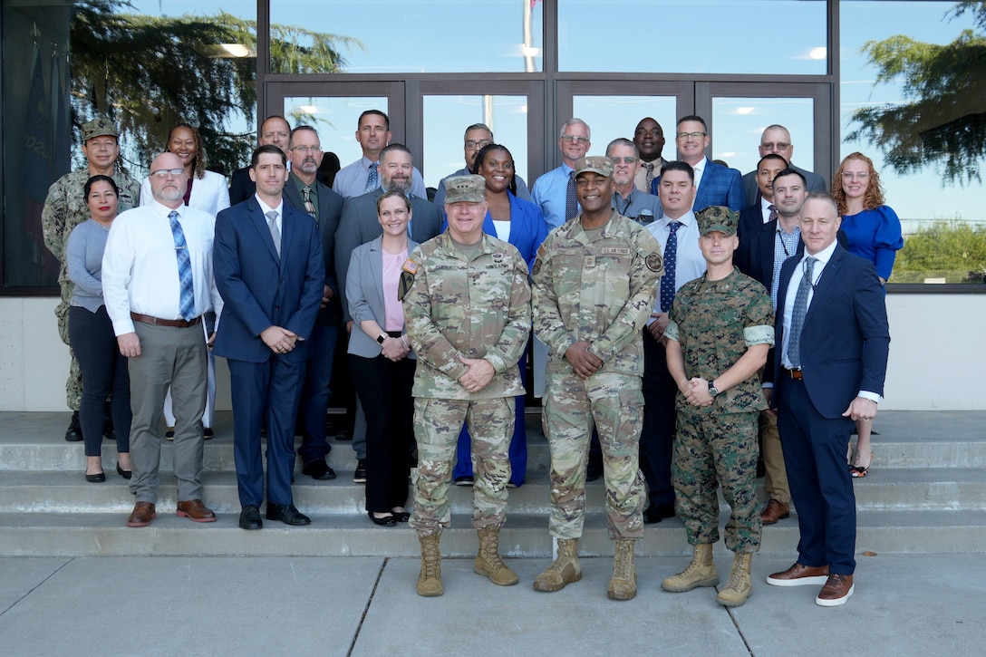 Group photo with DLA Director Army Lt. Gen. Mark Simerly.