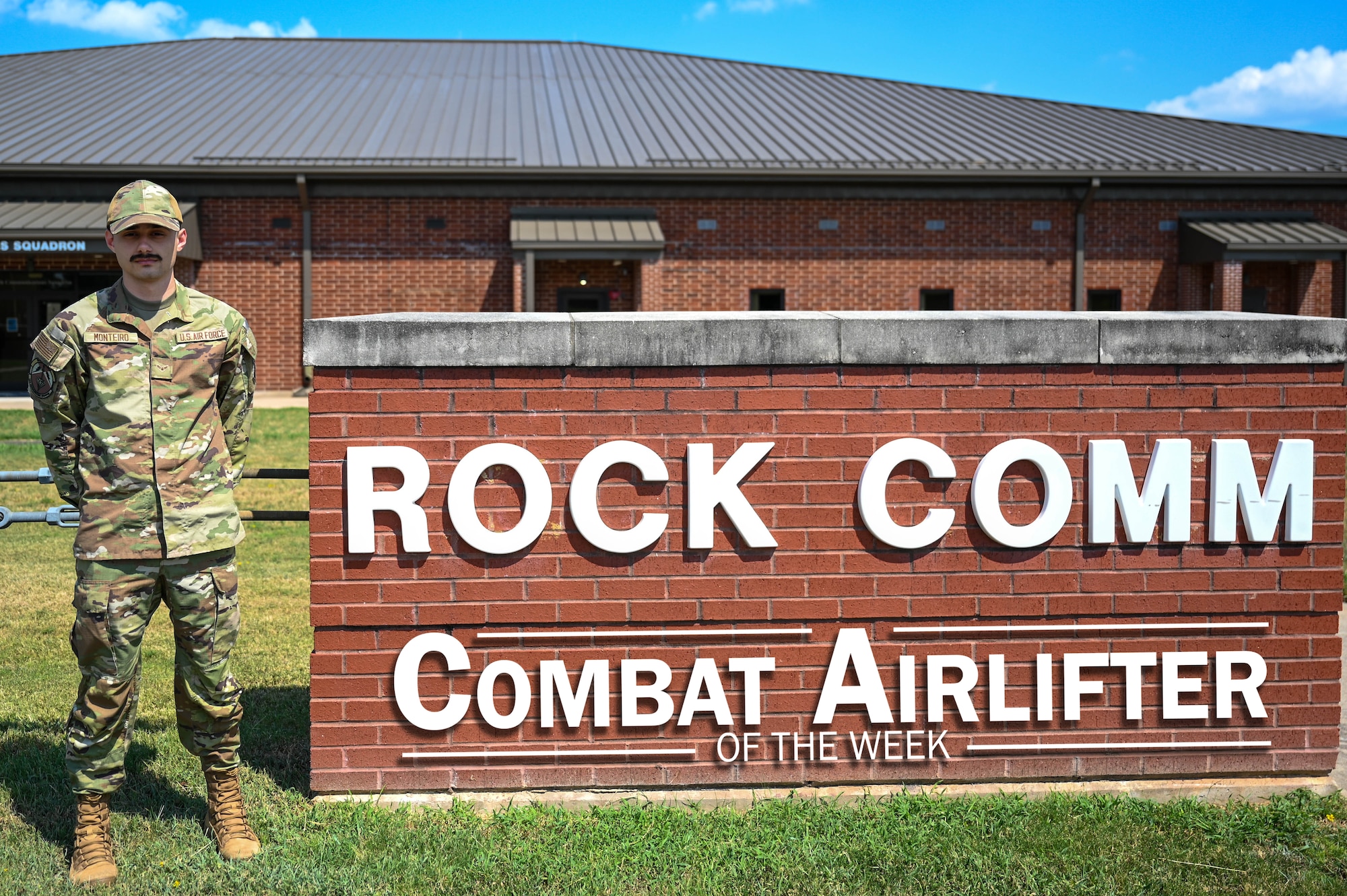 U.S. Air Force Airman 1st Class Tye Monteiro, 19th Communications Squadron client systems technician, is selected as Combat Airlifter of the Week Aug. 25, 2025.