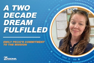 Graphic with a photo of Emily Pecic