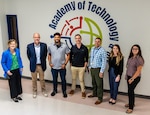 STAFFORD, Va. – Members of Naval Surface Warfare Center Dahlgren Division’s (NSWCDD) technology and human resources offices traveled to the Academy of Technology and Innovation at the University of Mary Washington to donate equipment to the high school program’s makerspace. The donation exemplifies NSWCDD’s commitment to support STEM learning in area schools in hopes of inspiring the next generation of innovators. (Dave Ellis/NSWCDD Photo)