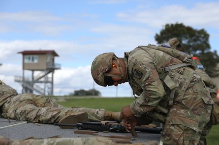Pvt. 1st Class Alexis Carmona Reloads for Infantry Team Match at TAG Match 2025