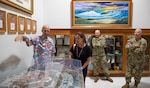 Mr. Joel Jenkins, Tripler Army Medical Center protocol
officer, provides U.S. Representative Jill Tokuda a tour
of TAMC on Aug 21. (from left, Joel Jenkins, U.S. Rep. Jill Tokuda, 
Chief Medical Officer Col. Erik Johnson, TAMC commander
Col. William Bimson)