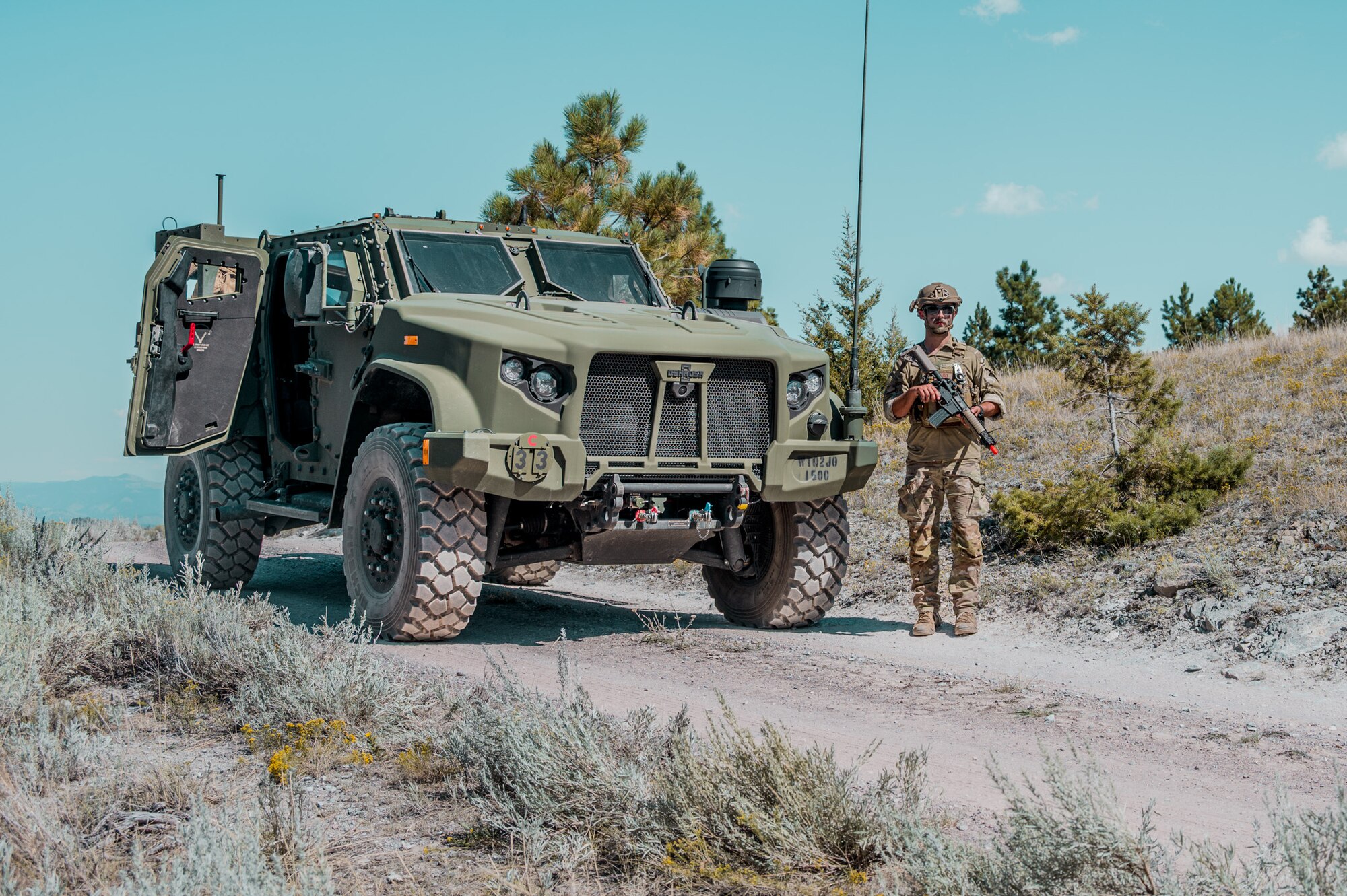 Explosive Ordnance Disposal Airman participates in training exercise.