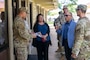 U.S. Air Force personnel tour the Air Force unaccompanied housing on Joint Base Pearl Harbor-Hickam, Hawaii.