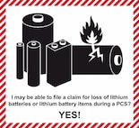 If you are an active-duty Army Soldier or Army civilian who received PCS orders and had the Transportation Service Provider deny shipment of lithium batteries, you may be able to file a claim with the Army’s Center for Personnel Claims Support for the loss of those lithium batteries or lithium battery items. (Courtesy Graphic)