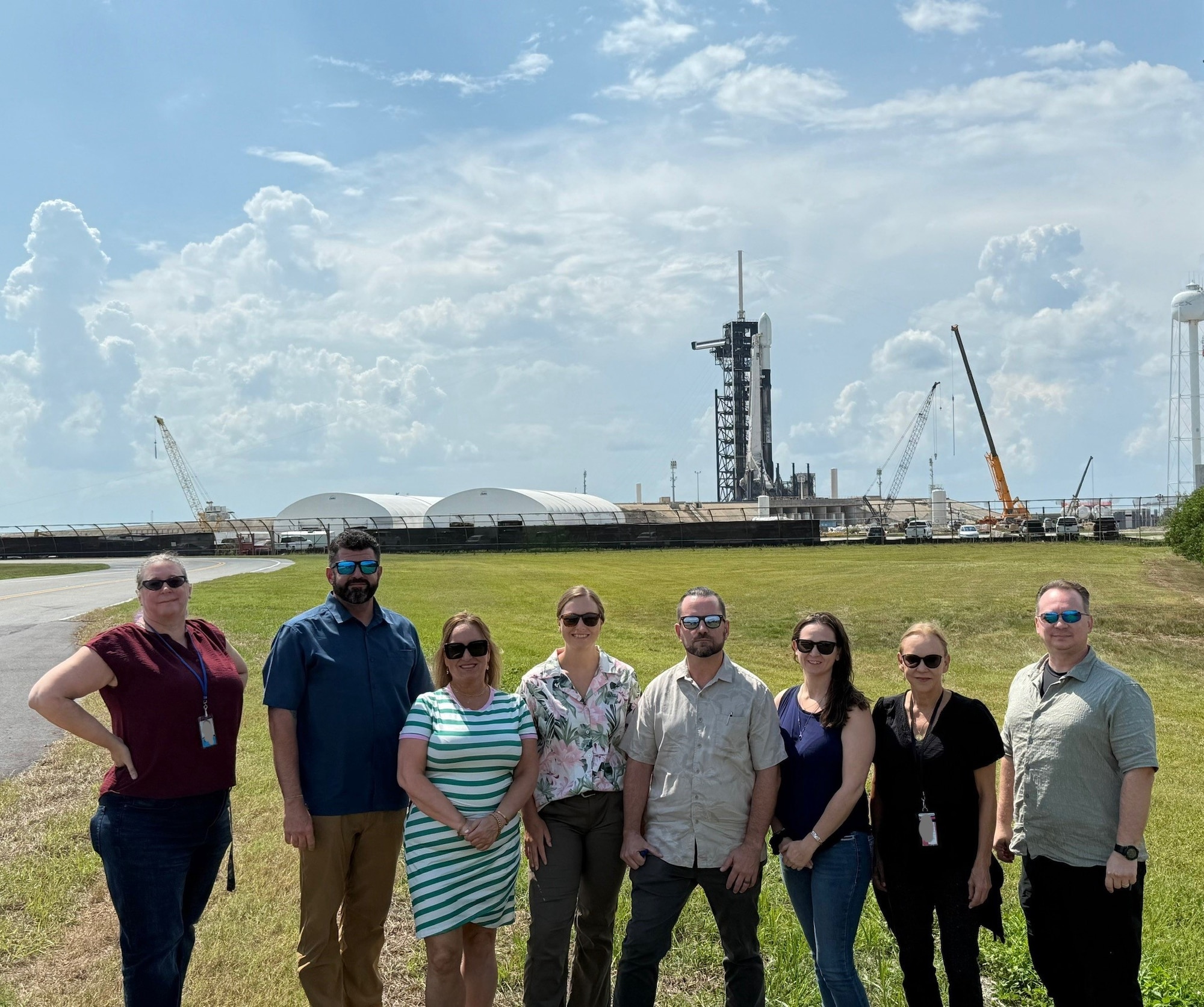 AFOSI’s Office of Special Projects team stands mission-ready at Cape Canaveral Space Force Station, Florida, Aug. 21, in support of the successful launch of the X-37B OTV-8